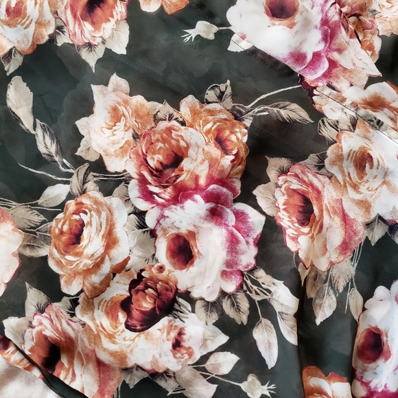 Impressions floral long sleeve kimono - Picture 4 of 5